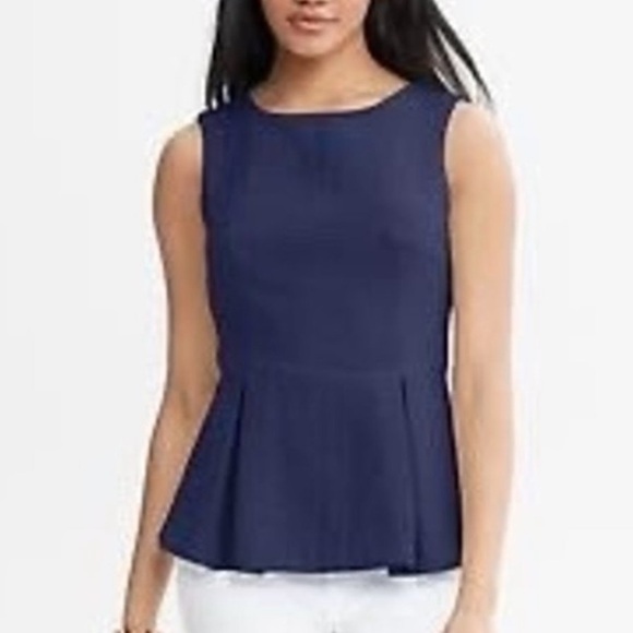 NWT Banana Republic Peplum Top Size 8 - Picture 1 of 10